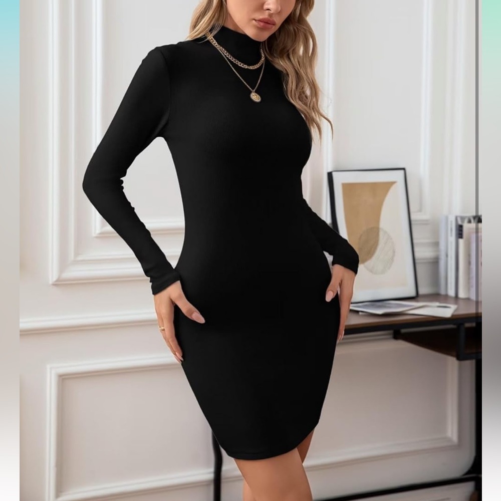 Medium Black long sleeve dress